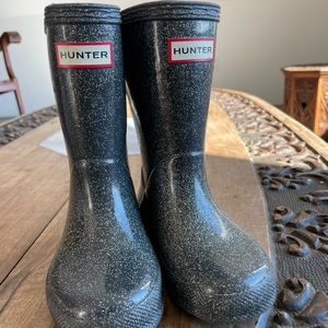 Hunter glitter rain boots